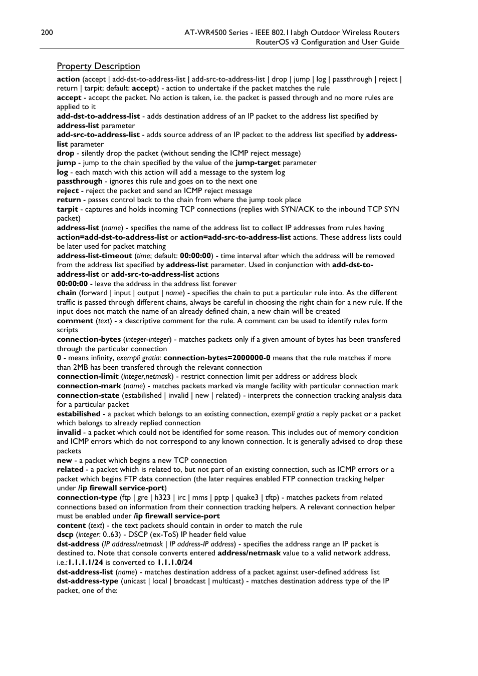 Allied Telesis AT-WR4500 User Manual | Page 200 / 264