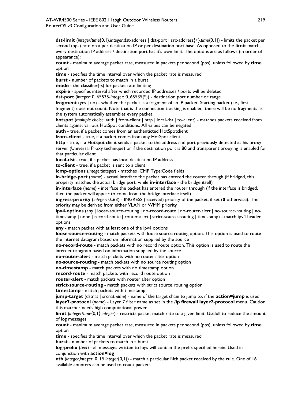 Allied Telesis AT-WR4500 User Manual | Page 219 / 264