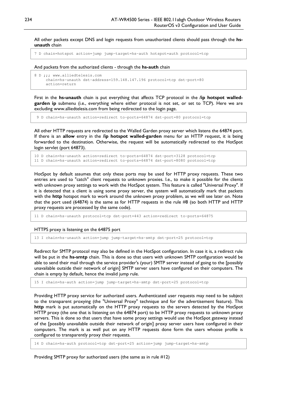 Allied Telesis AT-WR4500 User Manual | Page 234 / 264