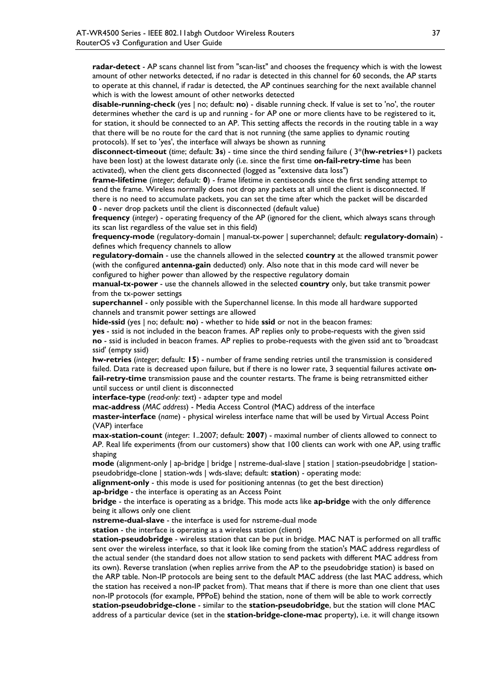 Allied Telesis AT-WR4500 User Manual | Page 37 / 264