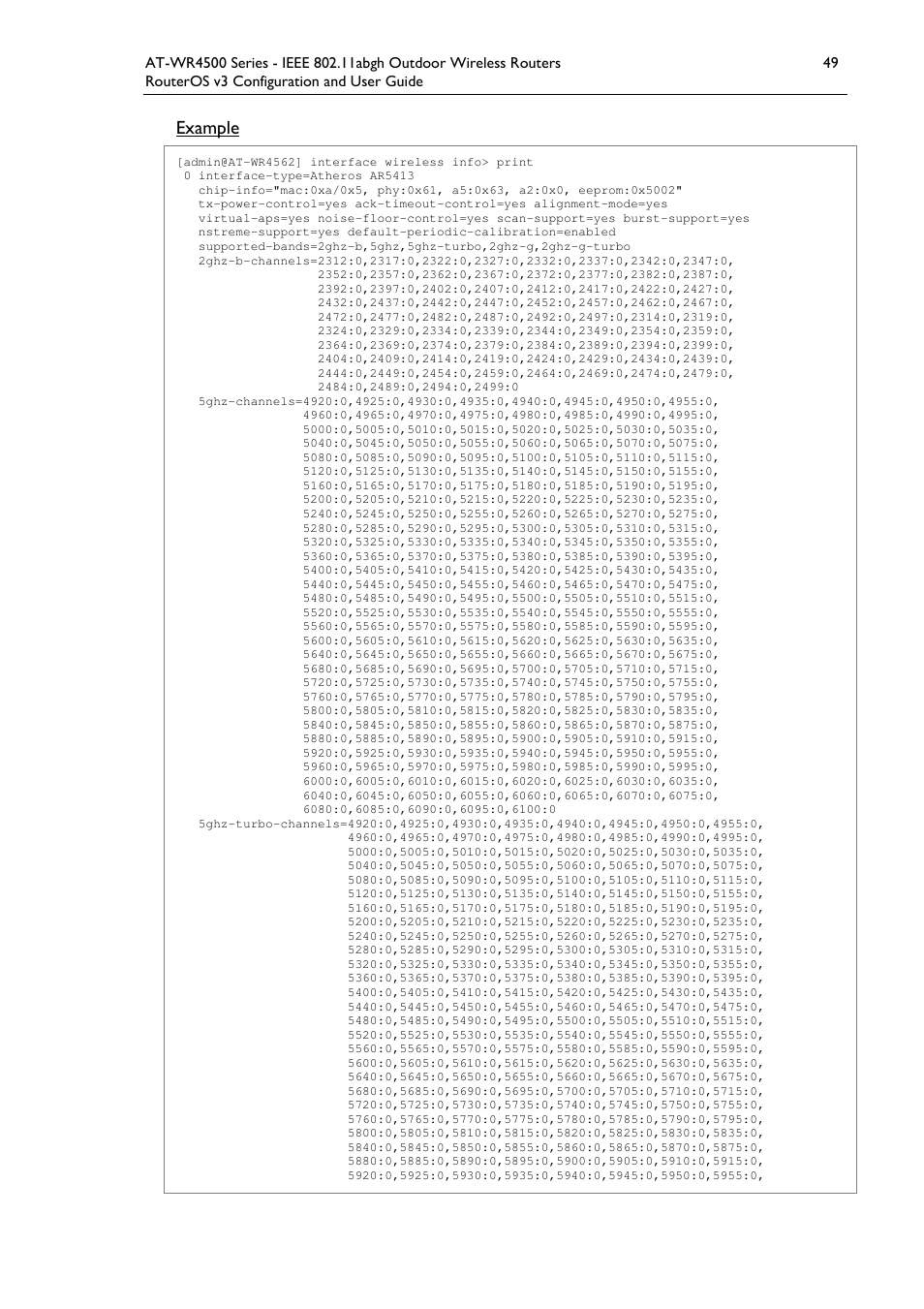 Example | Allied Telesis AT-WR4500 User Manual | Page 49 / 264