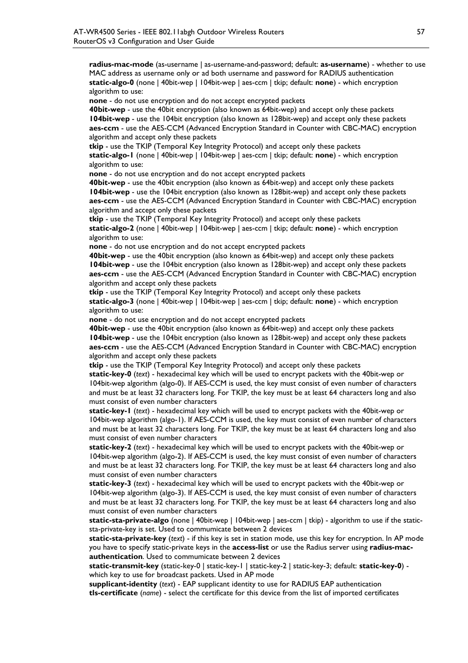 Allied Telesis AT-WR4500 User Manual | Page 57 / 264