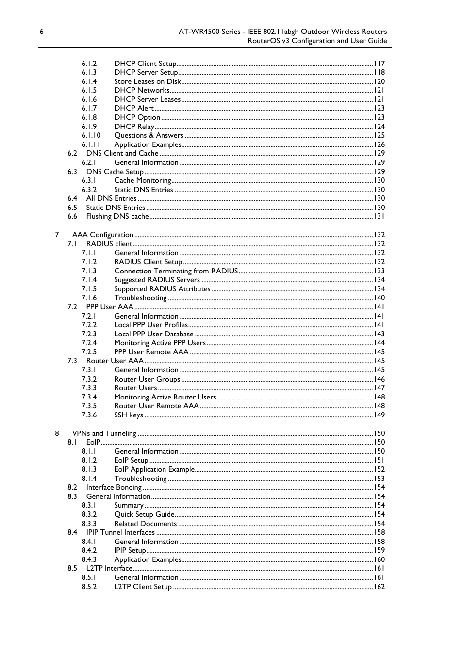 Allied Telesis AT-WR4500 User Manual | Page 6 / 264