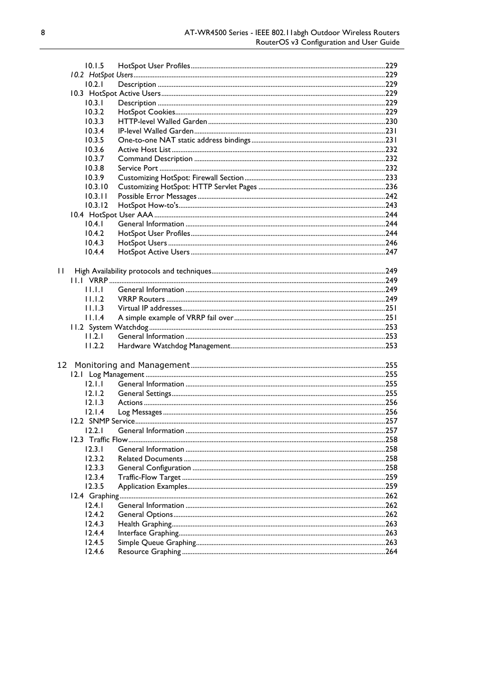 Allied Telesis AT-WR4500 User Manual | Page 8 / 264
