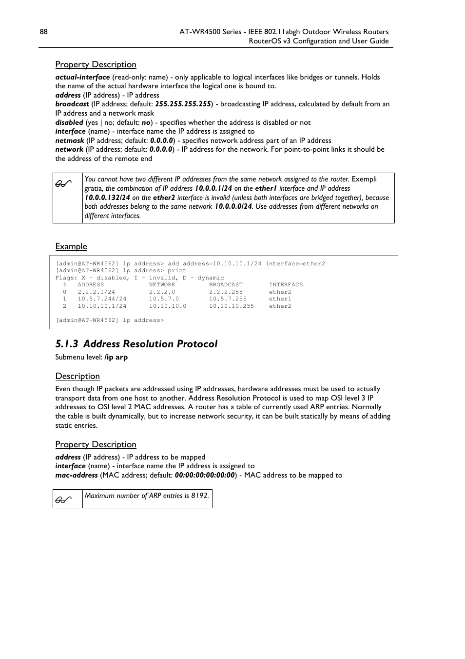 Allied Telesis AT-WR4500 User Manual | Page 88 / 264