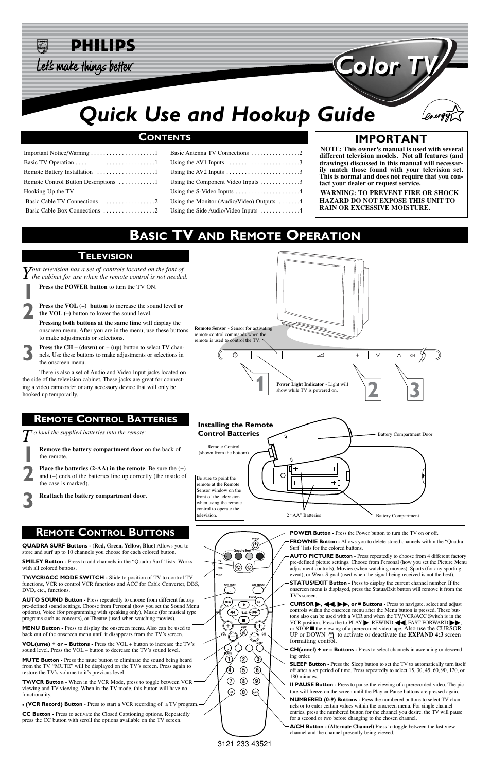 Philips 32PT563S User Manual | 4 pages