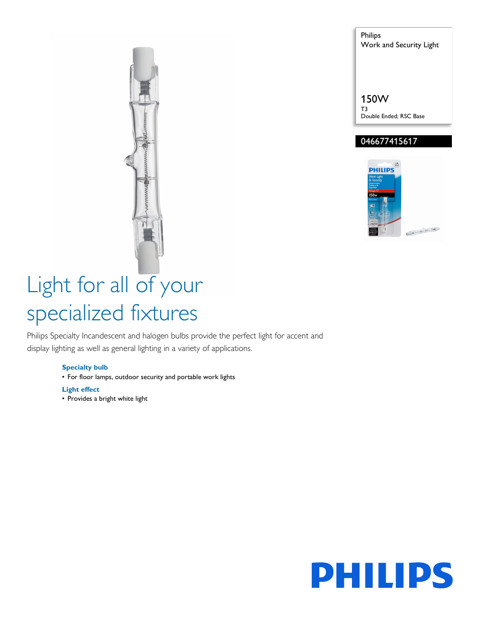 Philips 046677415617 User Manual | 2 pages