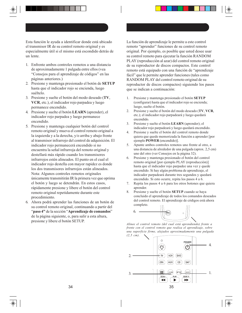 Philips Universal remote control SRU4007 Big button User Manual | Page 18 / 29