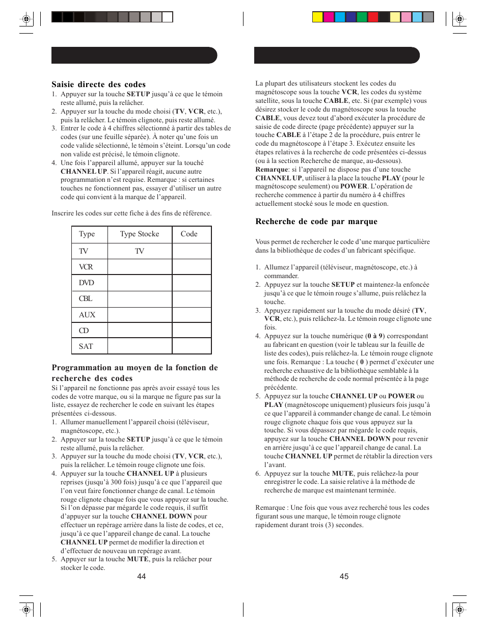 Philips Universal remote control SRU4007 Big button User Manual | Page 23 / 29