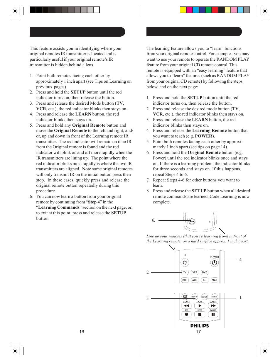 Philips Universal remote control SRU4007 Big button User Manual | Page 9 / 29