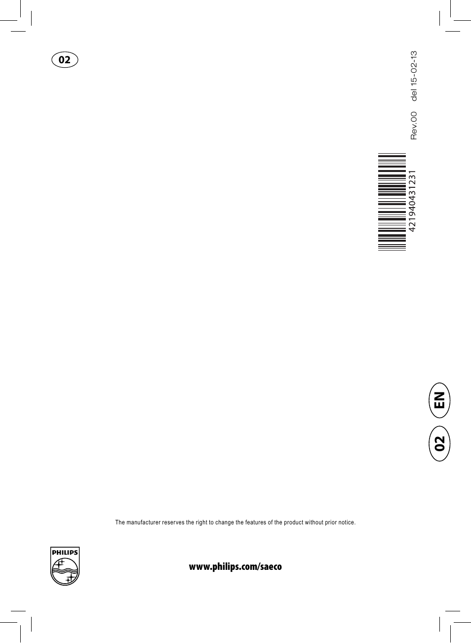 En 02 | Philips HD8837-47 User Manual | Page 28 / 28