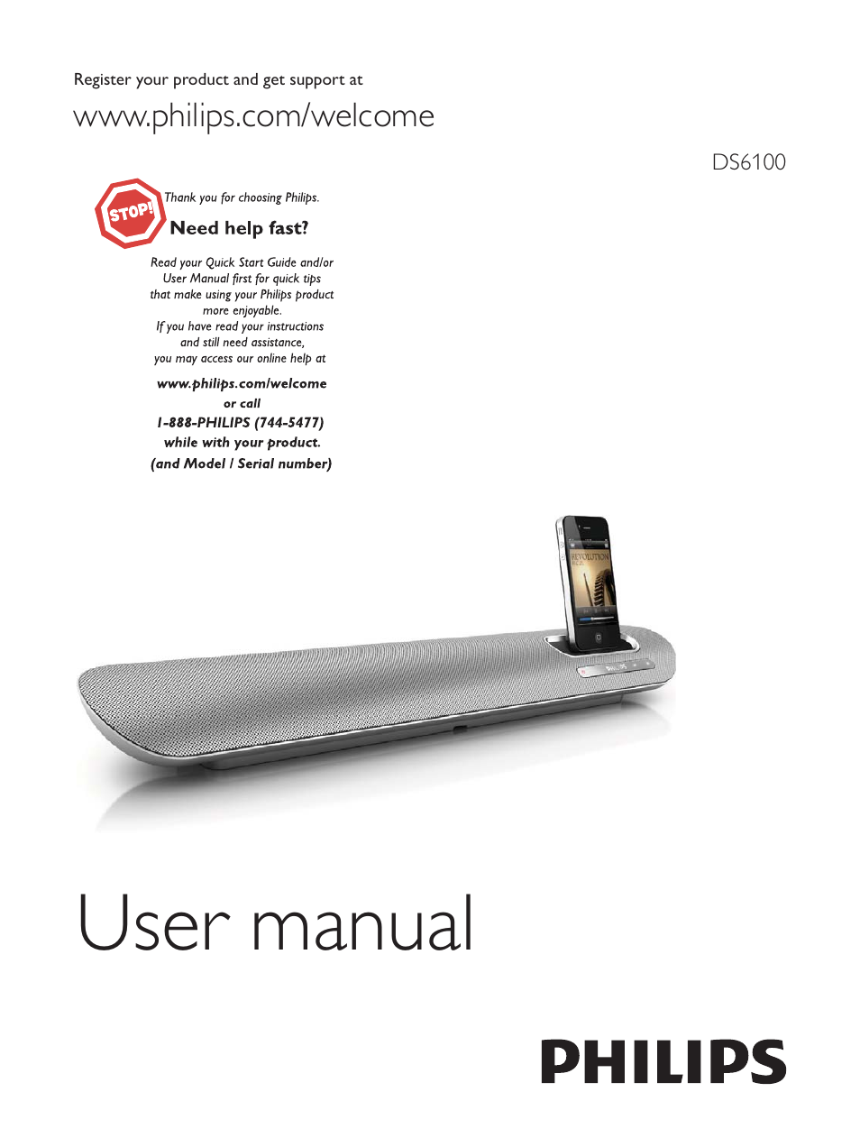 Philips DS6100-37 User Manual | 15 pages