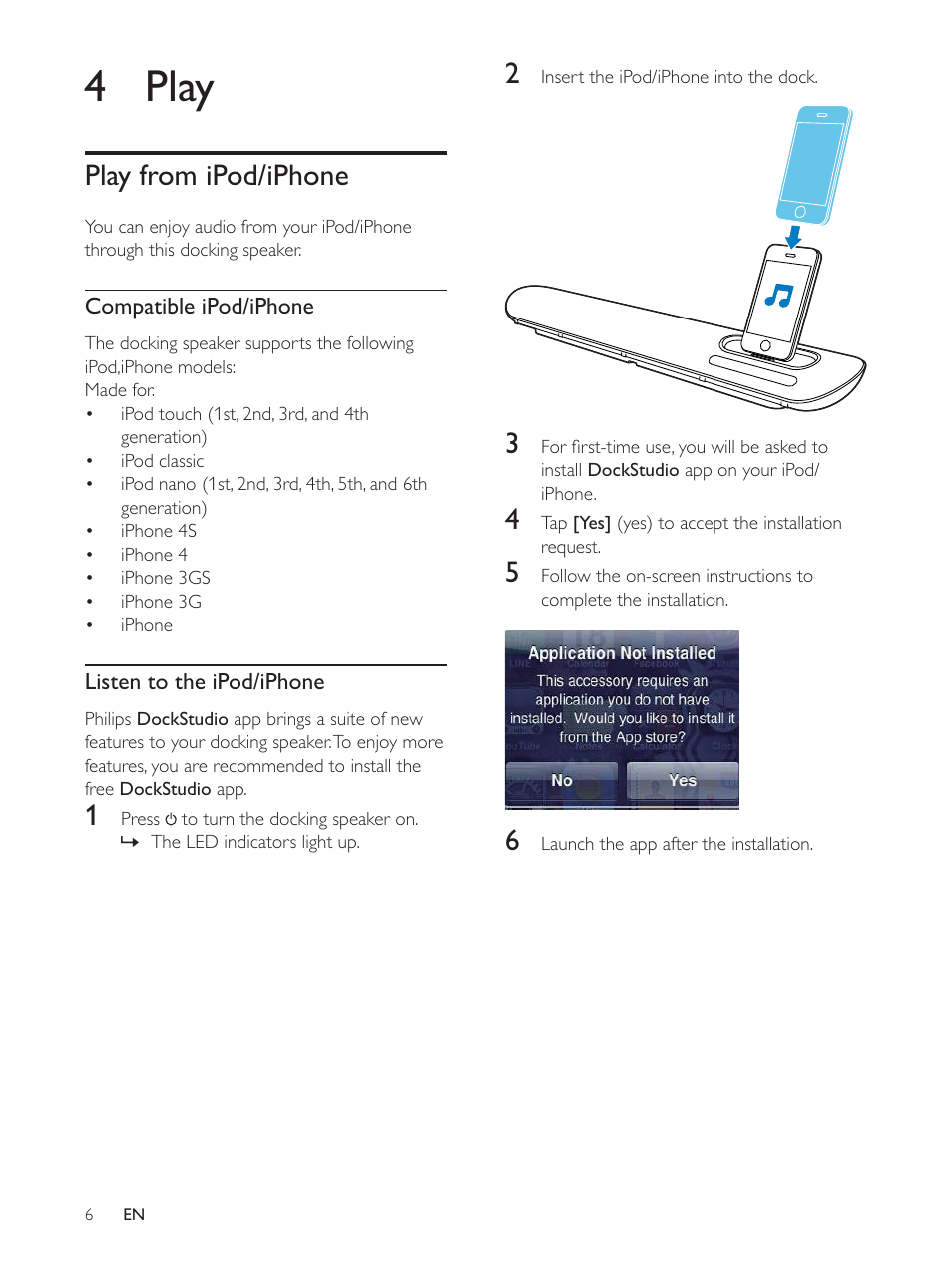 4 play | Philips DS6100-37 User Manual | Page 7 / 15