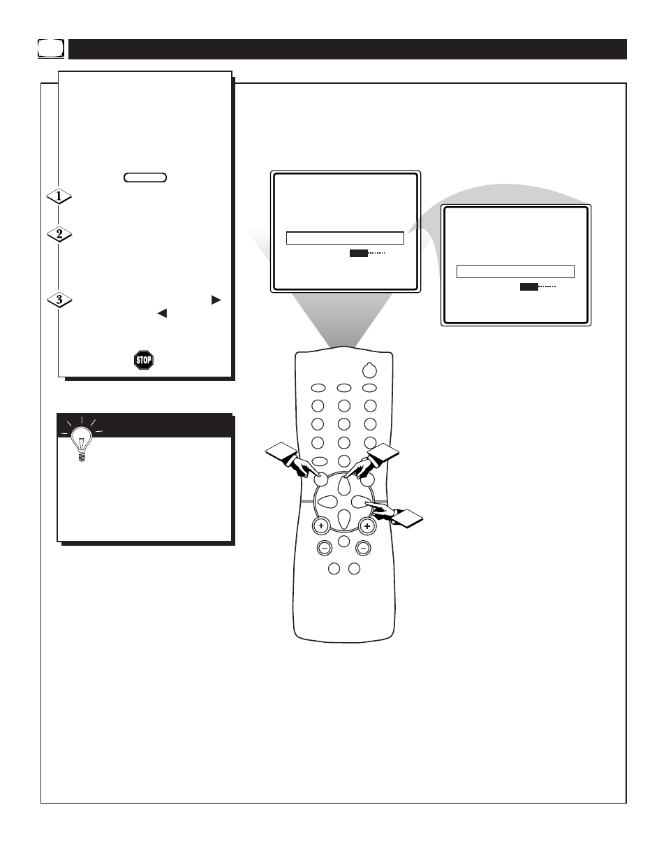 Ctivating the, Oise, Eduction | Icture, Ontrol | Philips 25TR19C User Manual | Page 16 / 40