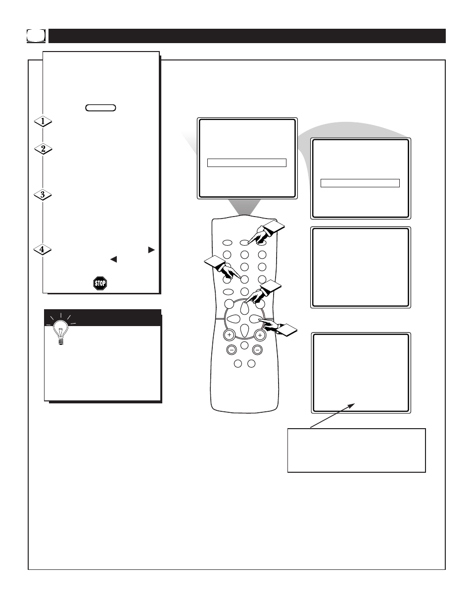 Etting the, Tart | Philips 25TR19C User Manual | Page 20 / 40