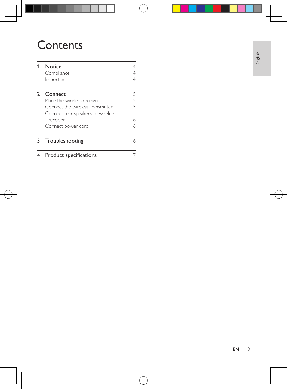 Philips Wireless Rear Audio module RWSS9512 User Manual | Page 2 / 7
