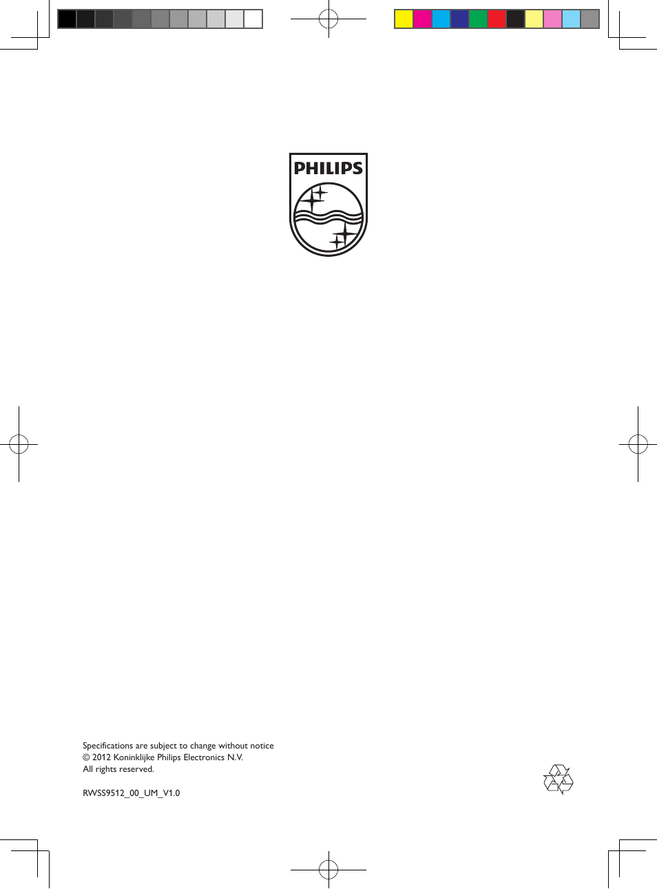 4 產品規格 | Philips Wireless Rear Audio module RWSS9512 User Manual | Page 7 / 7