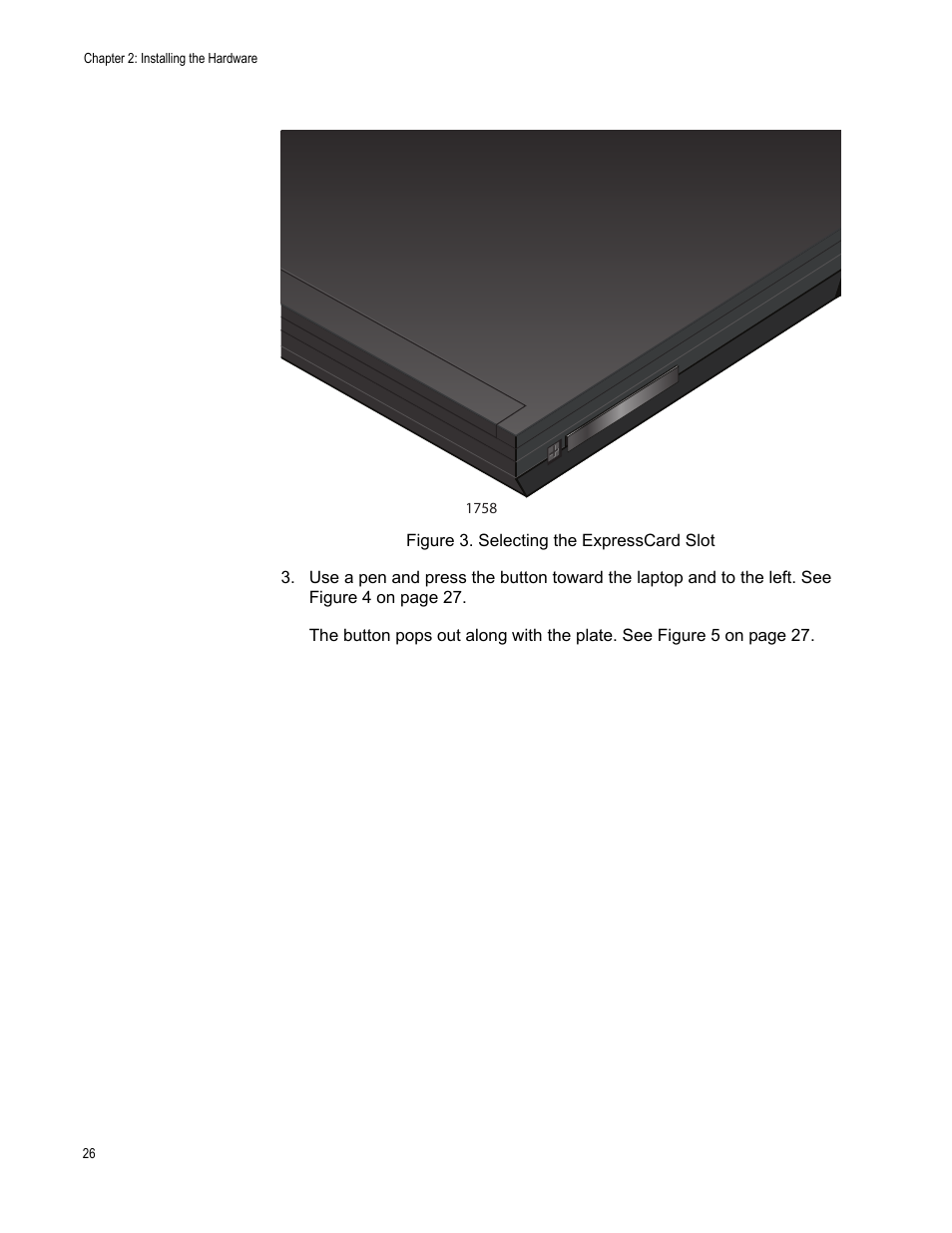 Figure 3. selecting the expresscard slot | Allied Telesis AT-2872SX User Manual | Page 26 / 78