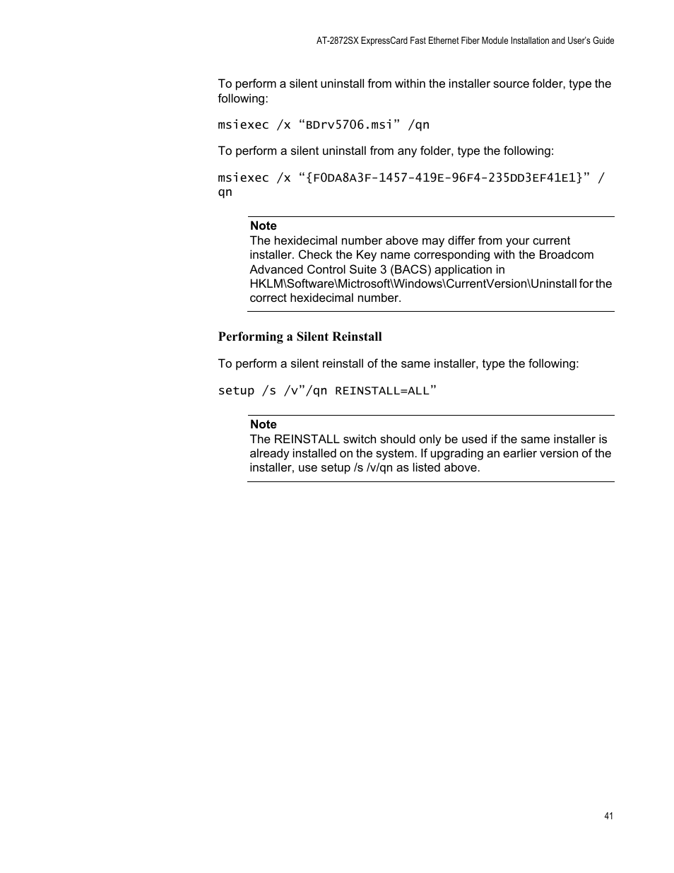 Allied Telesis AT-2872SX User Manual | Page 41 / 78