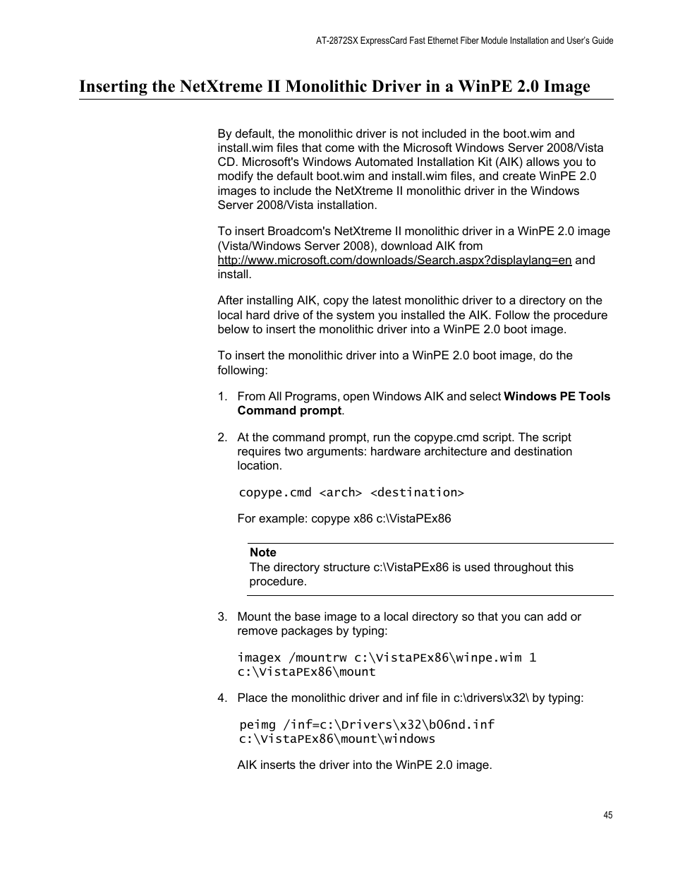 Allied Telesis AT-2872SX User Manual | Page 45 / 78