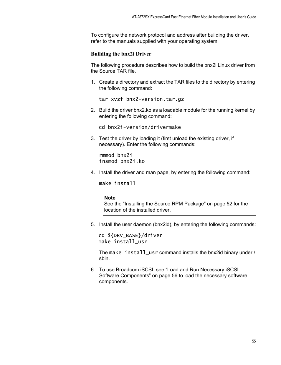 Allied Telesis AT-2872SX User Manual | Page 55 / 78