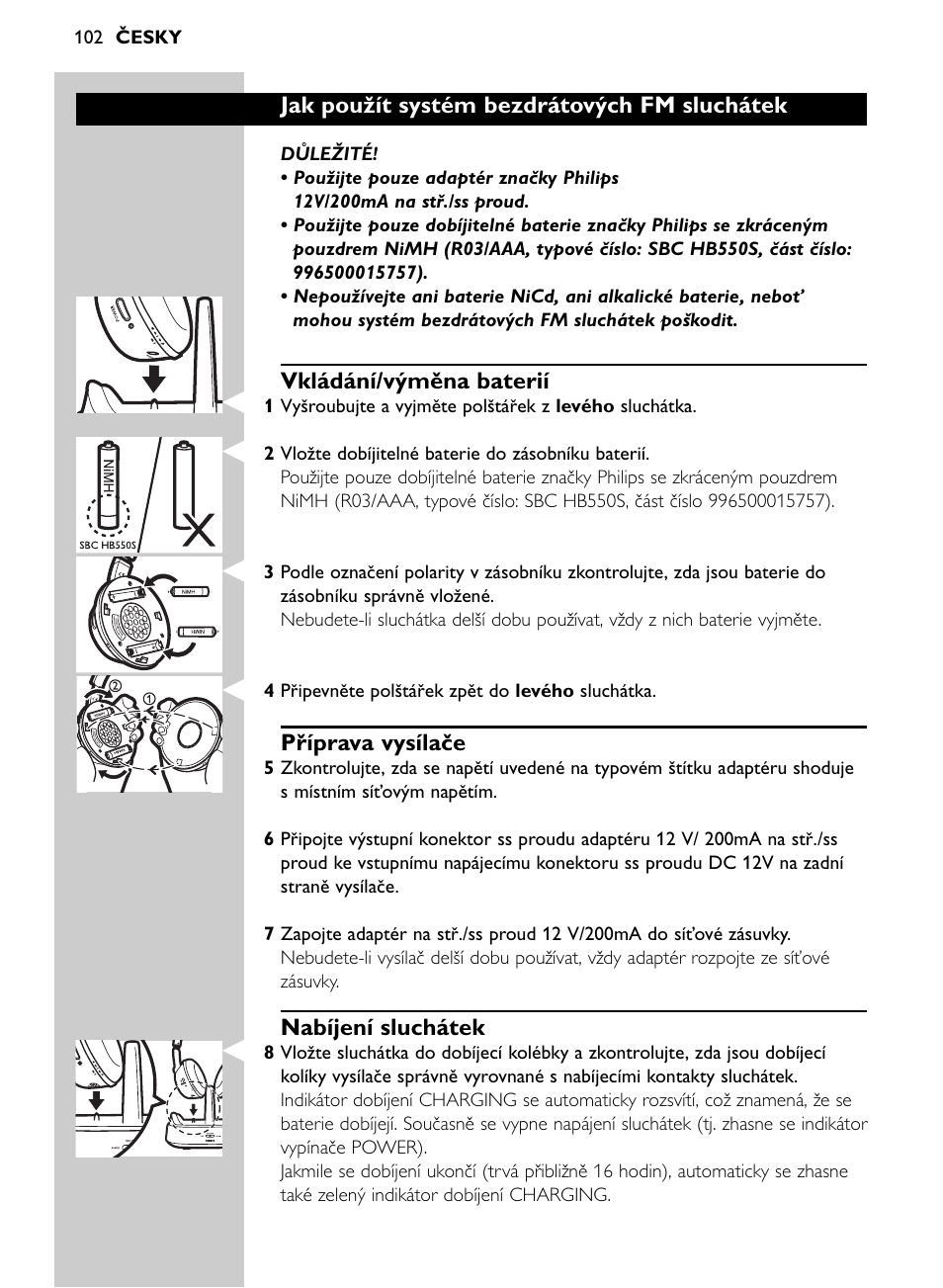 Philips SHC8565-00 User Manual | Page 102 / 150