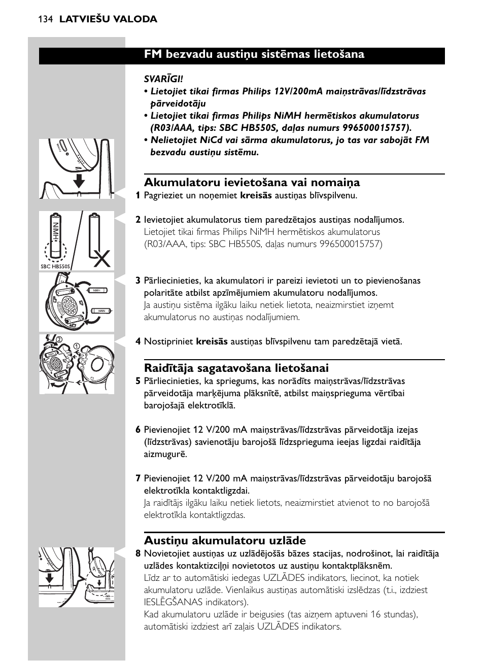 Philips SHC8565-00 User Manual | Page 134 / 150