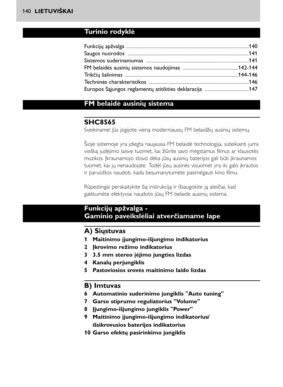 Philips SHC8565-00 User Manual | Page 140 / 150