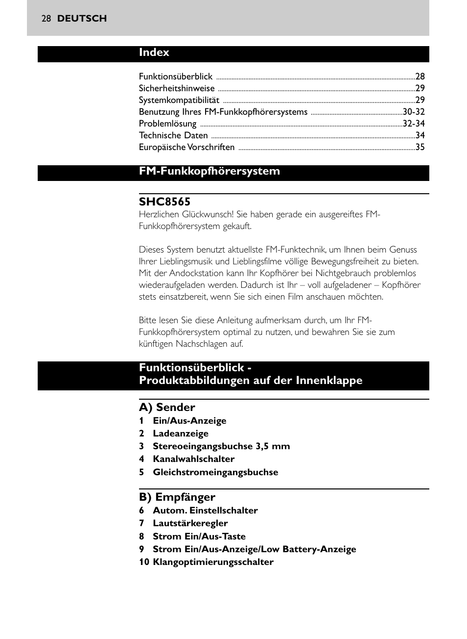 Philips SHC8565-00 User Manual | Page 28 / 150