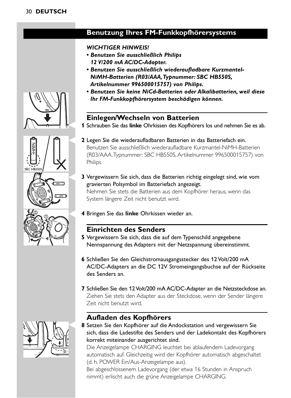 Philips SHC8565-00 User Manual | Page 30 / 150