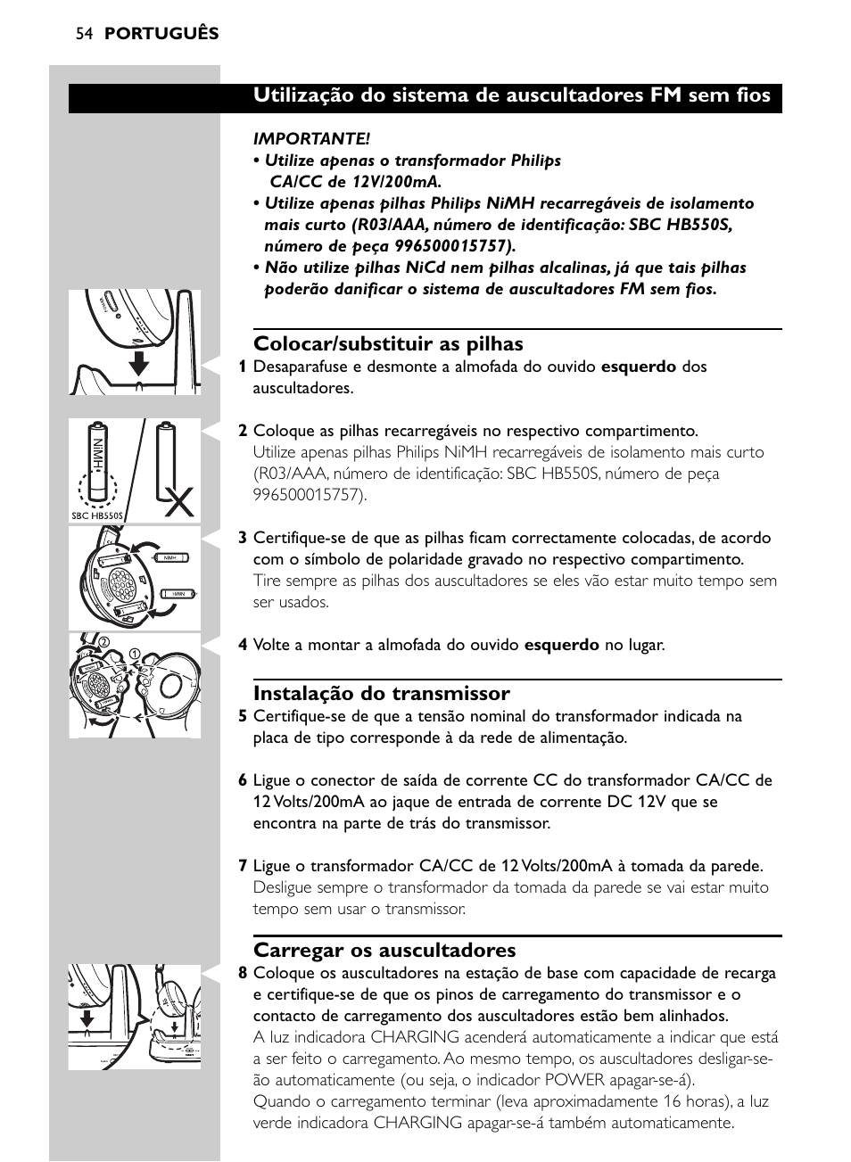 Philips SHC8565-00 User Manual | Page 54 / 150