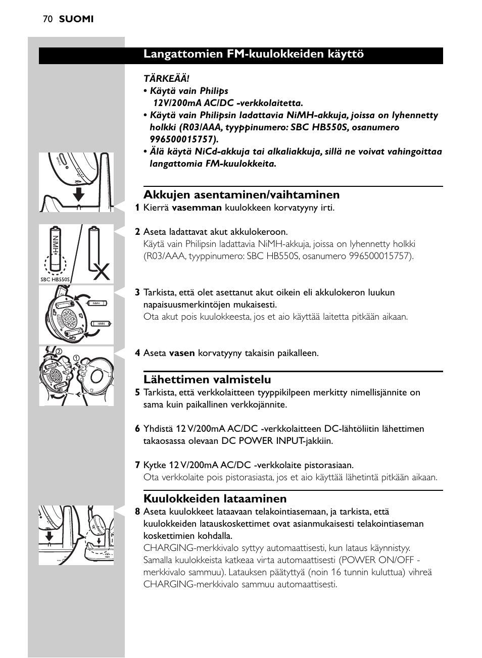 Philips SHC8565-00 User Manual | Page 70 / 150