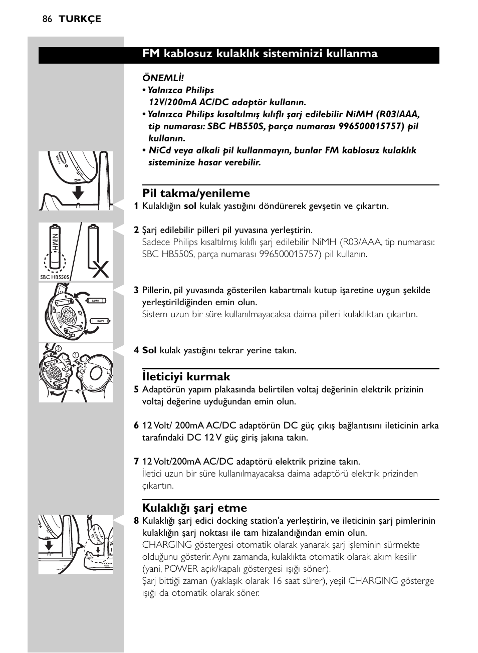 Philips SHC8565-00 User Manual | Page 86 / 150