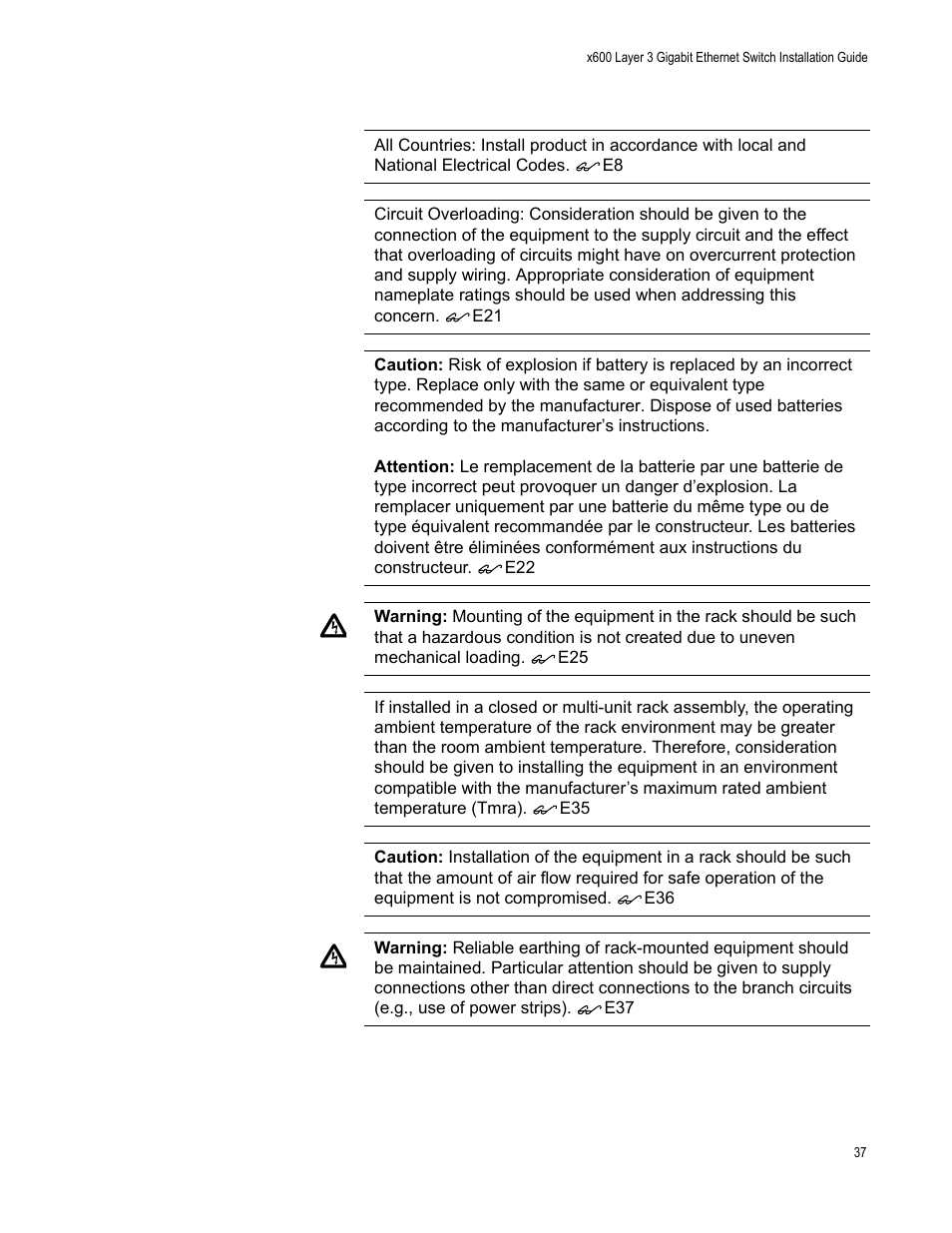 Allied Telesis Layer 3 Gigabit Ethernet Switch x600-24Ts/XP User Manual | Page 37 / 72