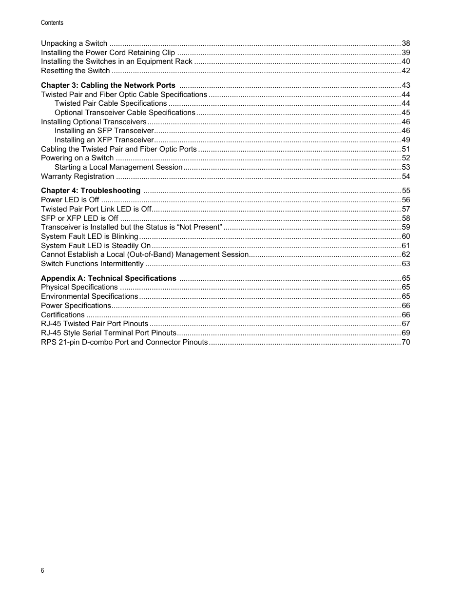 Allied Telesis Layer 3 Gigabit Ethernet Switch x600-24Ts/XP User Manual | Page 6 / 72