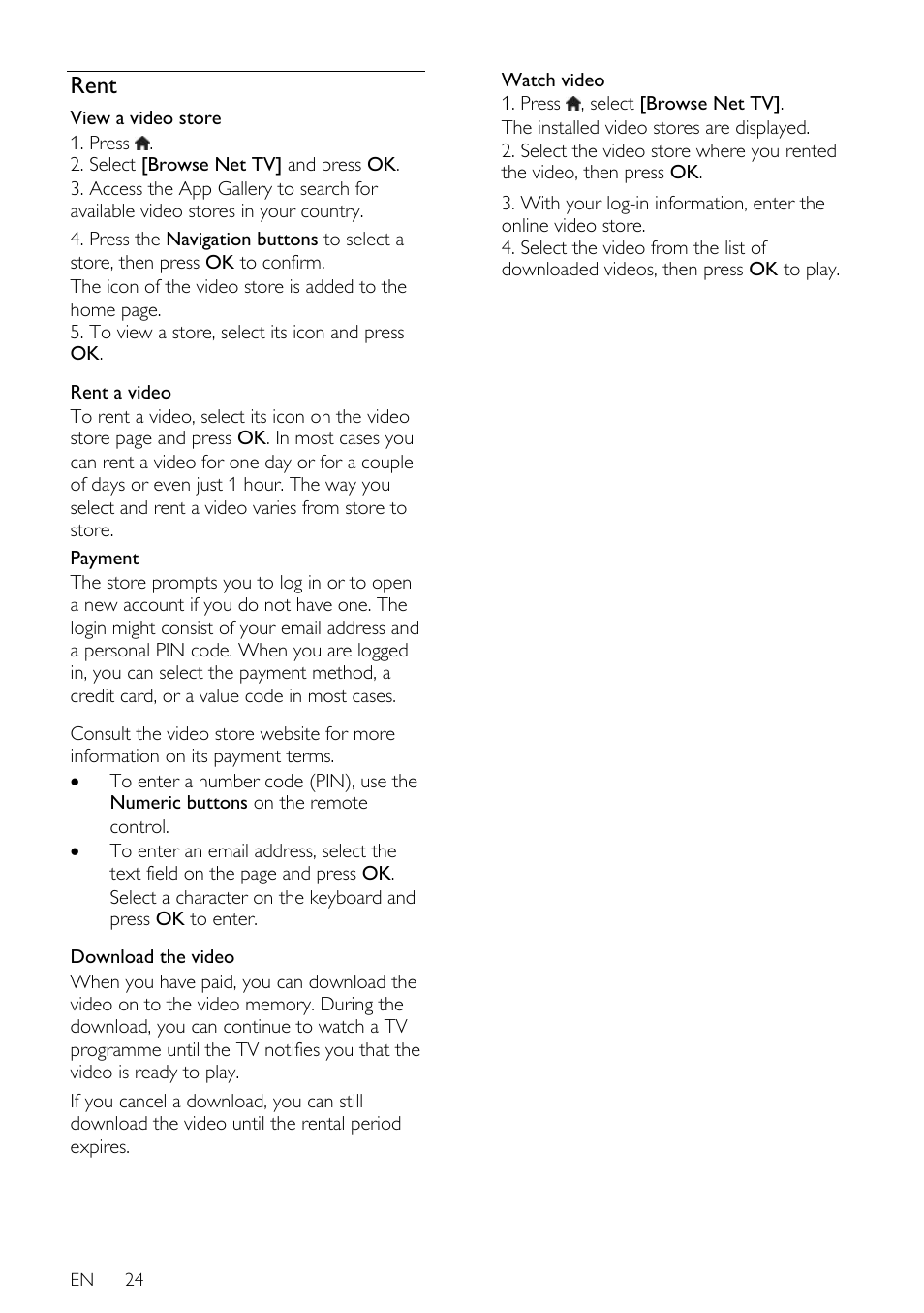 Rent | Philips 32PDL7906H-12 User Manual | Page 24 / 72