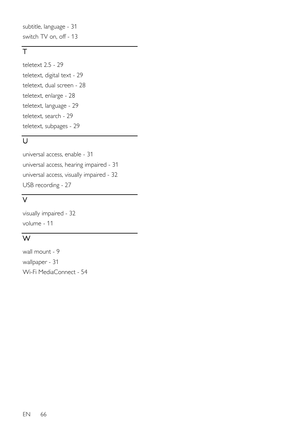 Philips 32PDL7906H-12 User Manual | Page 66 / 72