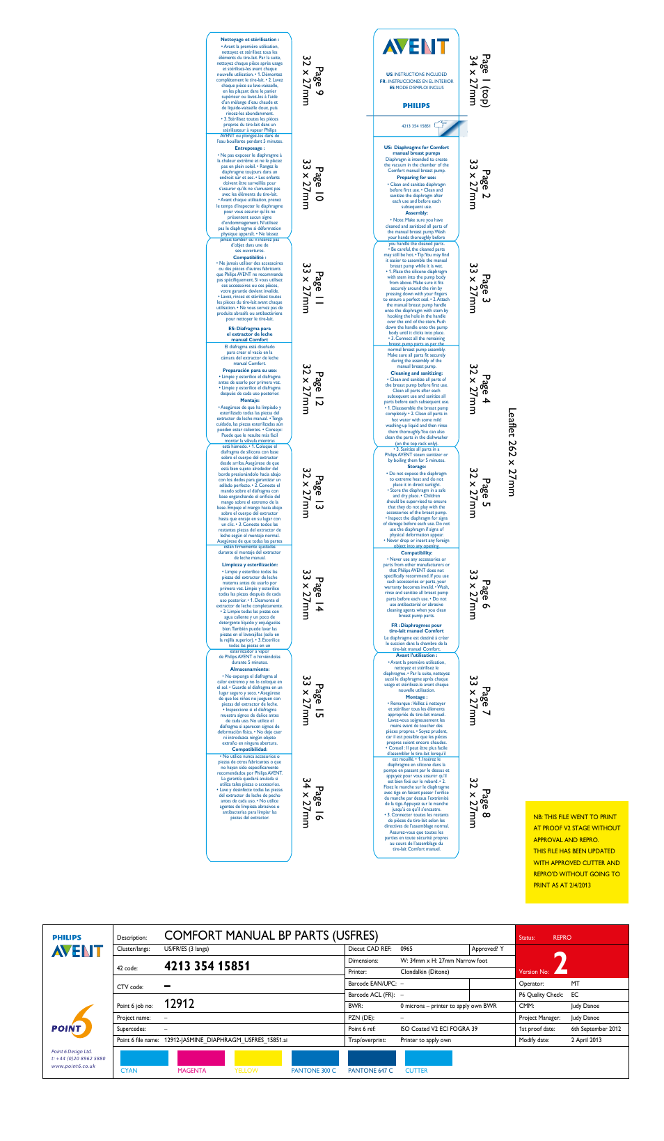 Philips SCF110-00 User Manual | 1 page