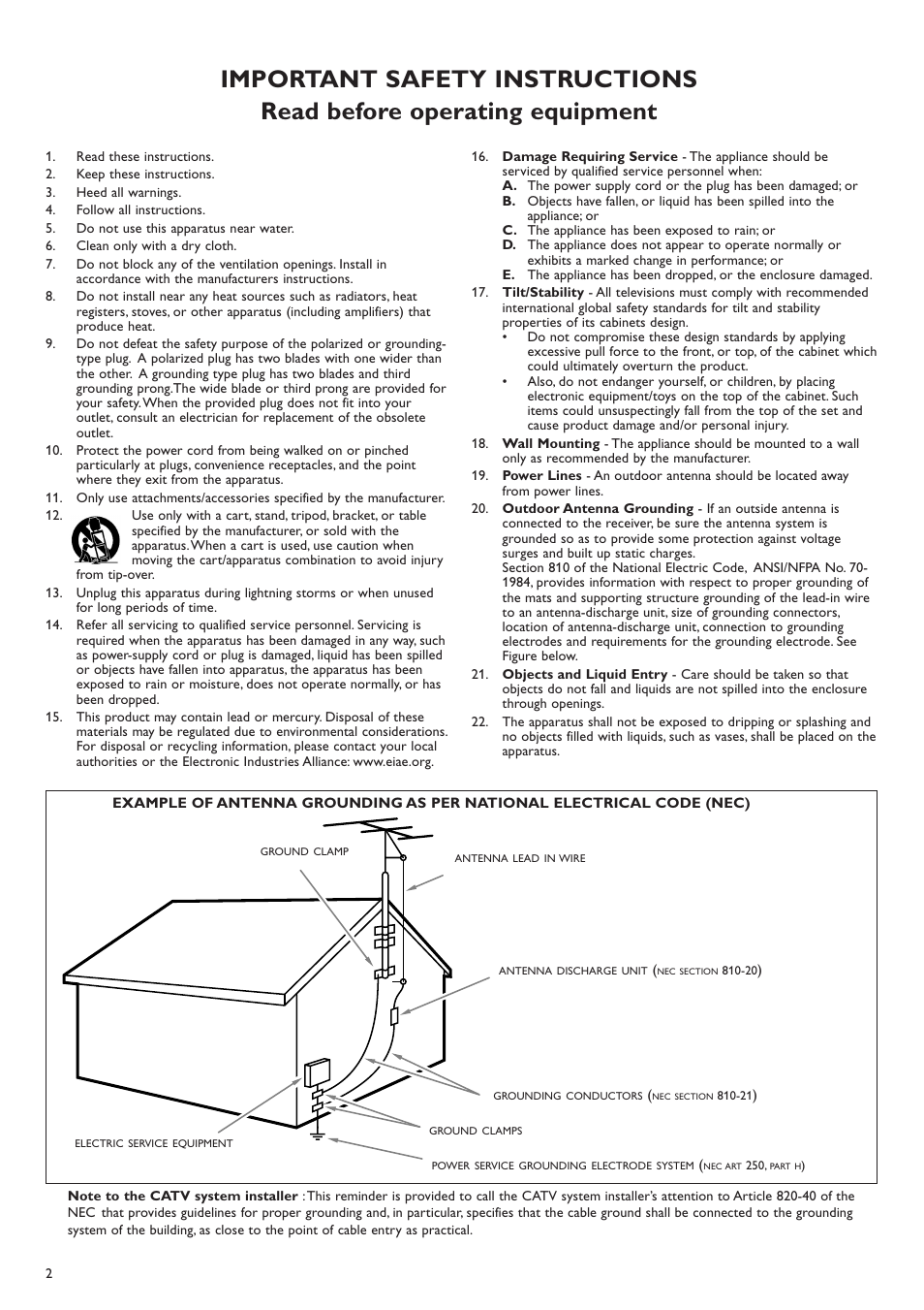 Philips 42" Flat TV Monitor User Manual | Page 2 / 12