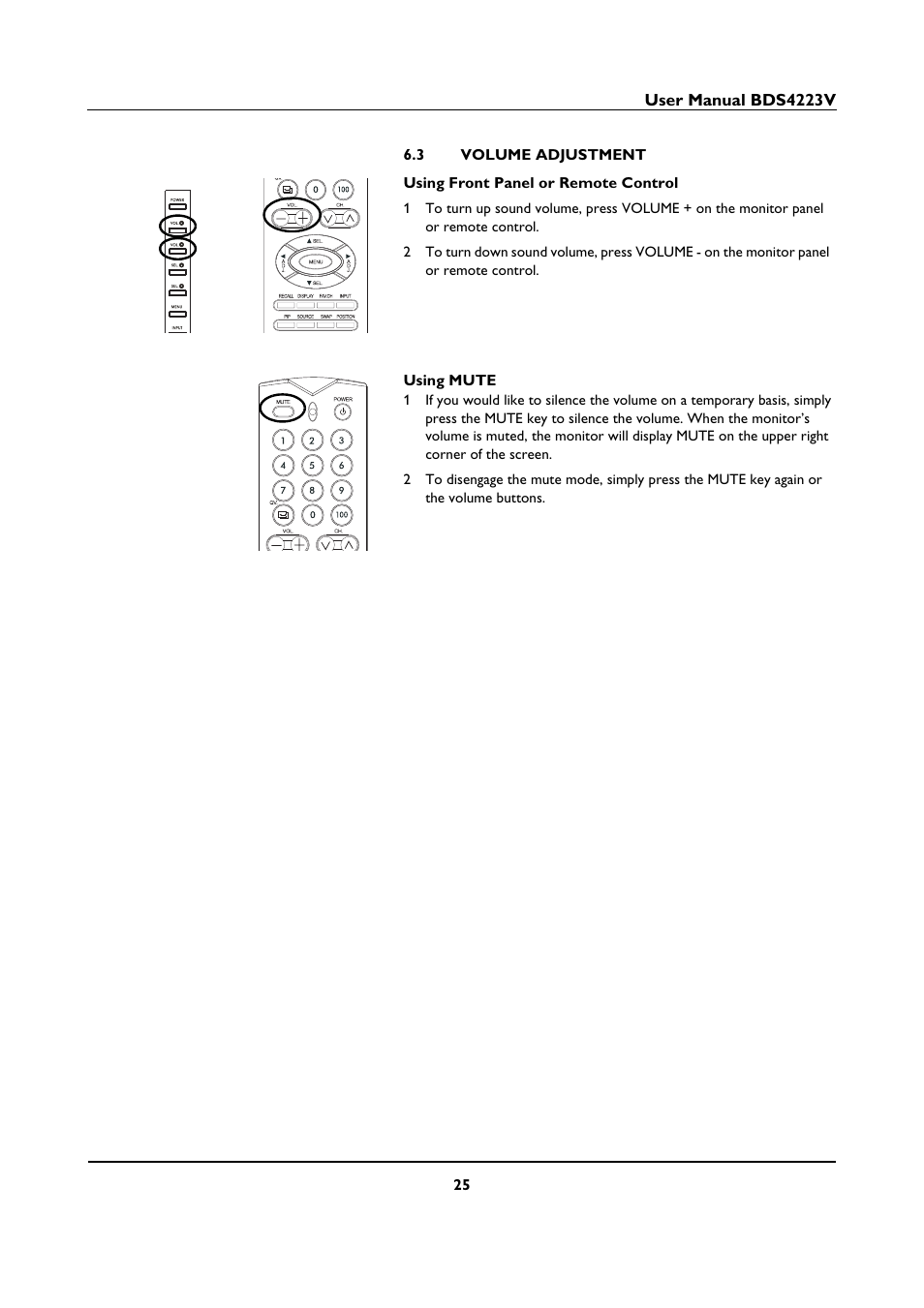 3 volume adjustment, Volume adjustment | Philips BDS4223V-27 User Manual | Page 27 / 58