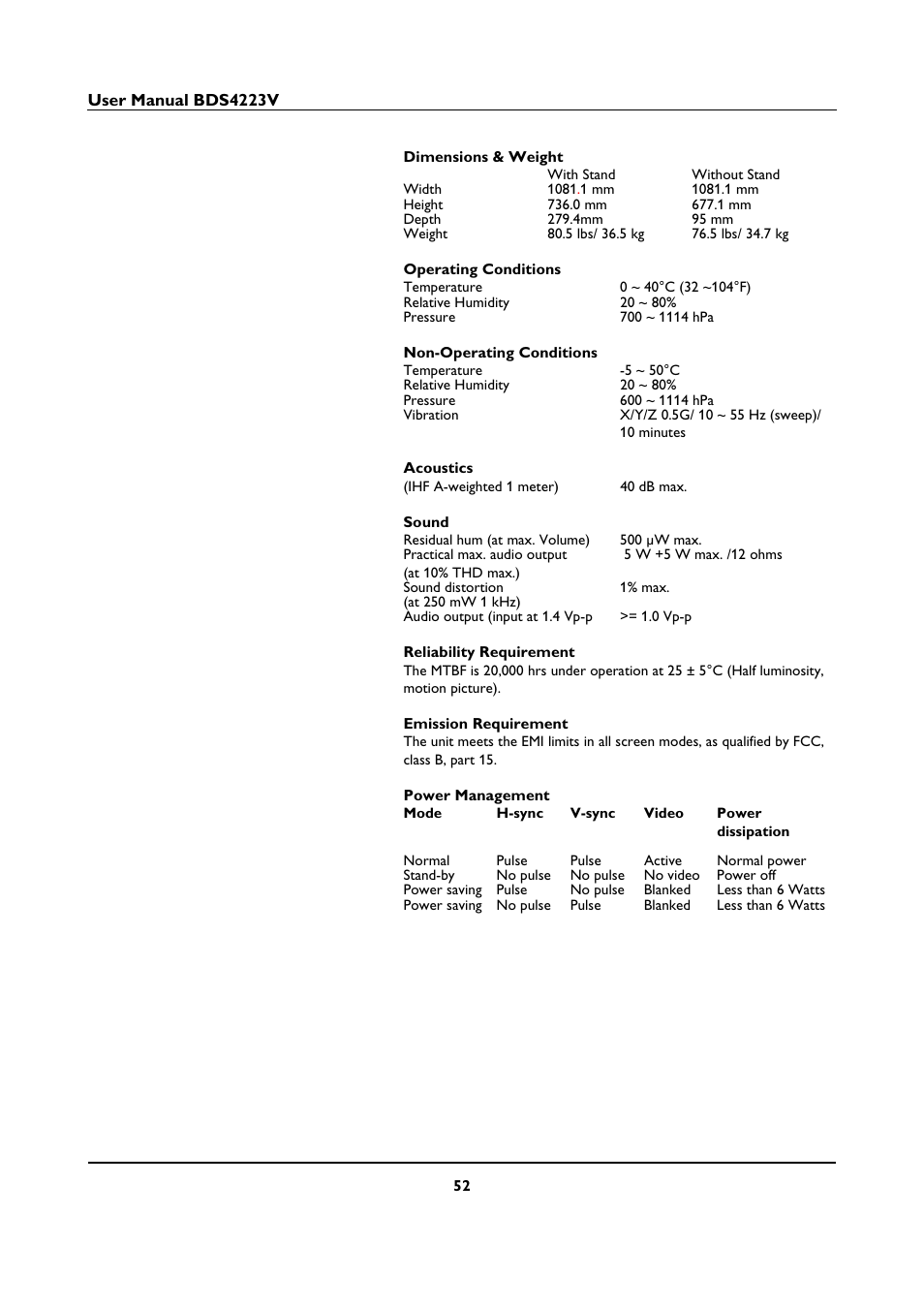 Philips BDS4223V-27 User Manual | Page 54 / 58