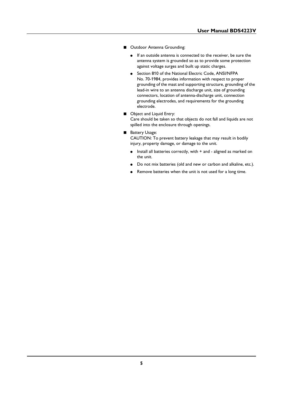 User manual bds4223v | Philips BDS4223V-27 User Manual | Page 7 / 58
