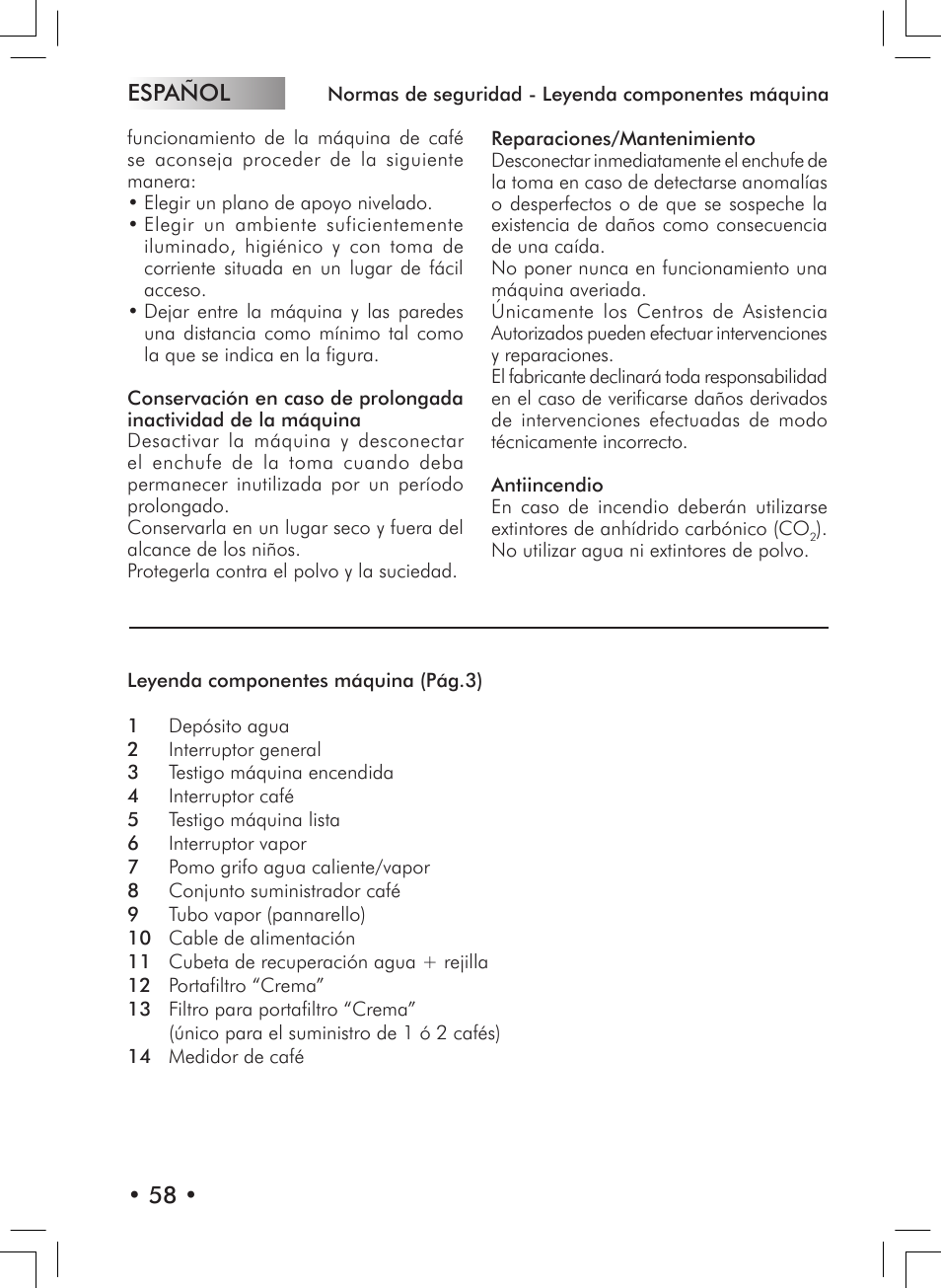 Español • 58 | Philips 10000007 User Manual | Page 58 / 92