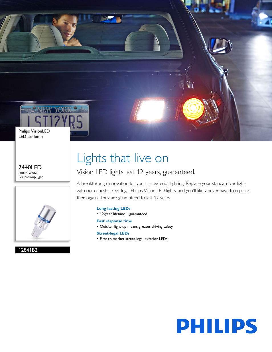 Philips 12841B2 User Manual | 2 pages