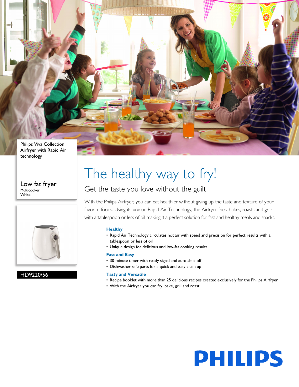 Philips HD9220-56 User Manual | 3 pages