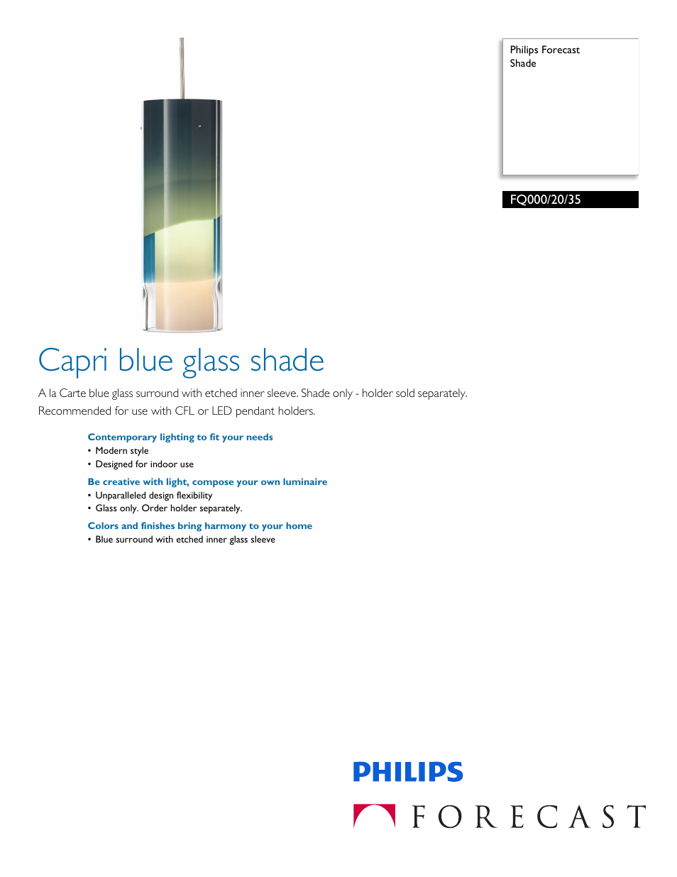 Philips FQ0002035 User Manual | 2 pages