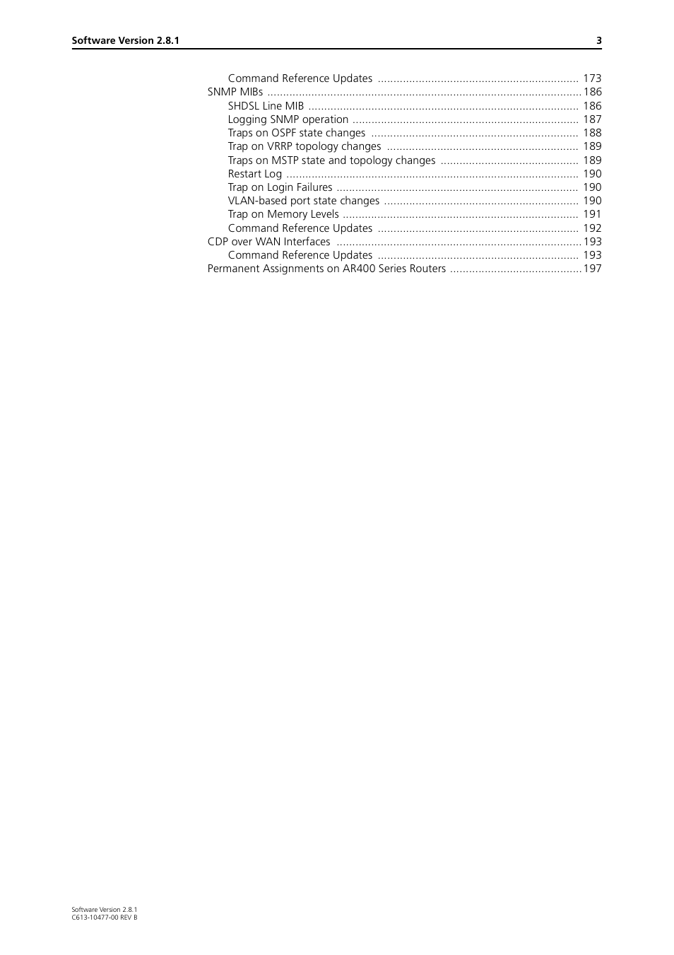 Allied Telesis RAPIER I User Manual | Page 3 / 232
