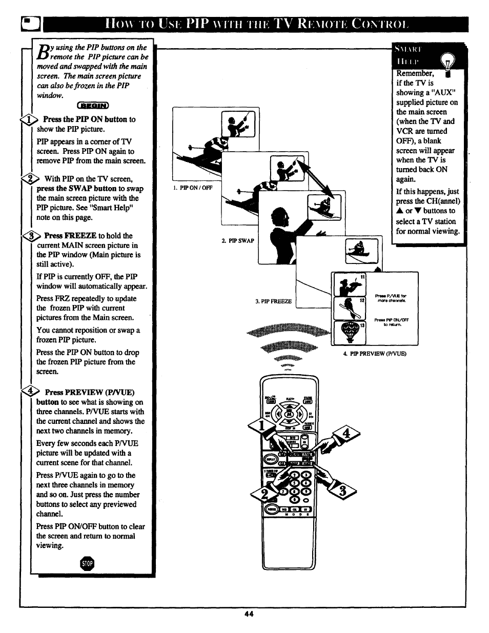 И1 mow, Usi: pip wmi гнк tv ккмогк сом ког | Philips MX2797B User Manual | Page 44 / 56