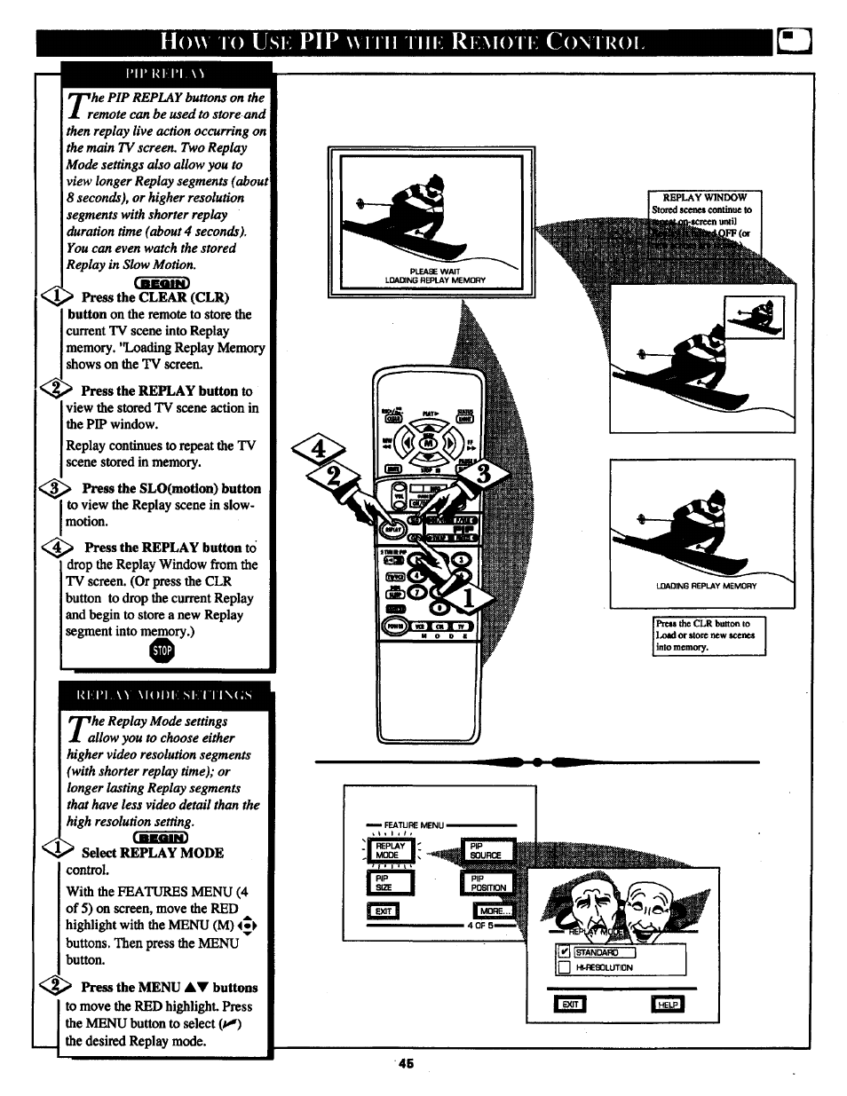 How k) usi: pip \mm | Philips MX2797B User Manual | Page 45 / 56