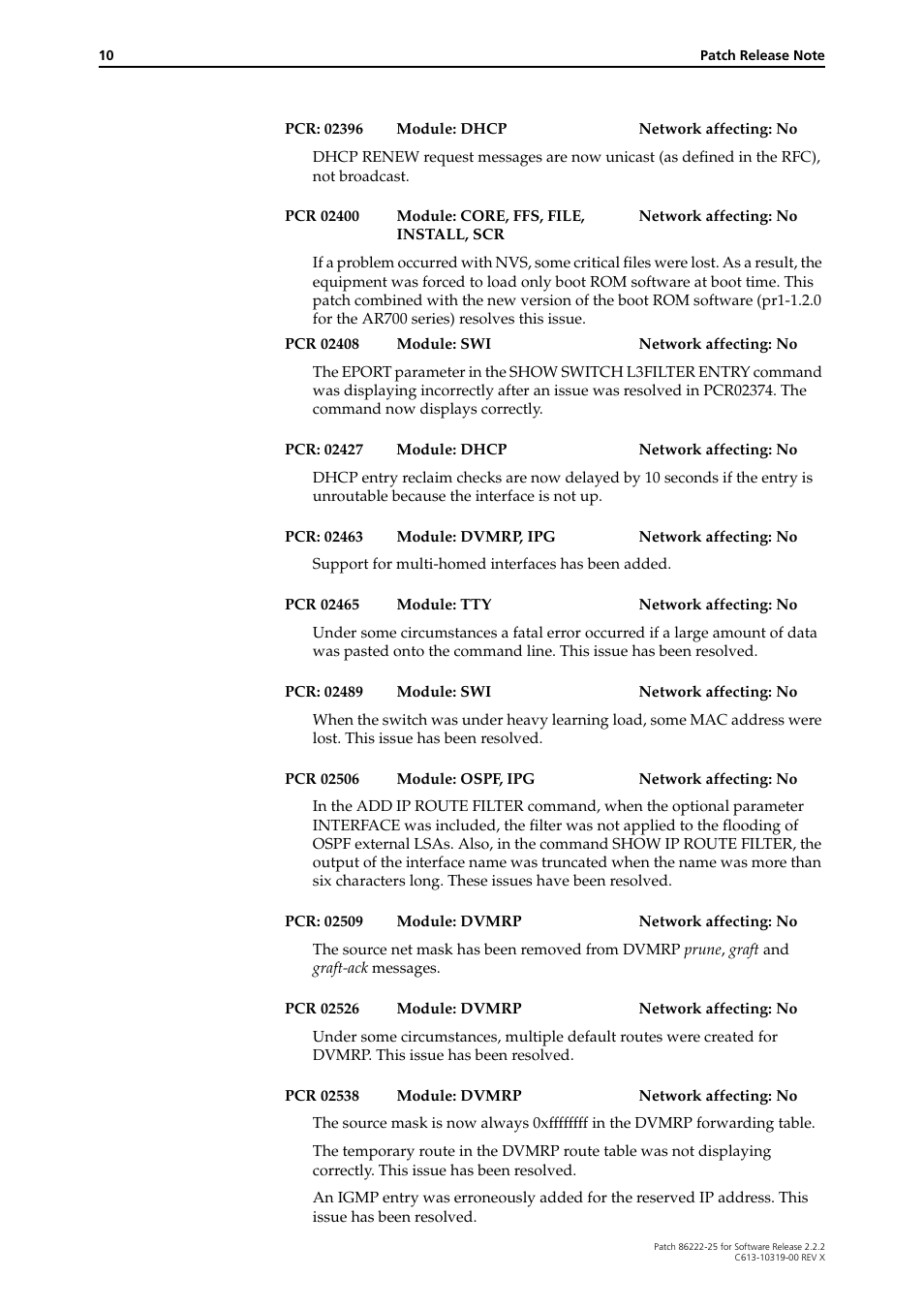 Allied Telesis 86222-25 User Manual | Page 10 / 36
